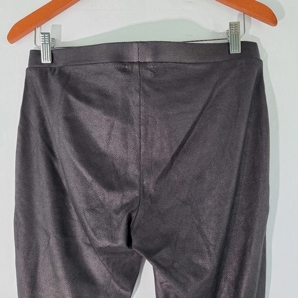 TROUVE Womens Black Faux Leather Leggings Size M Stretchy Comfy Warm - Picture 5 of 10